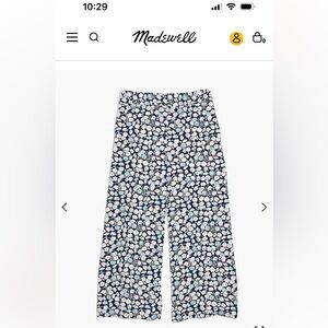 Madewell Hudson pull-on crop pant in French floral